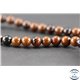 Perles en obsidienne acajou - Ronde/6 mm
