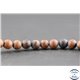Perles dépolies en obsidienne acajou - Ronde/6 mm