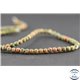 Perles dépolies en unakite - Ronde/4 mm