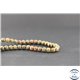 Perles dépolies en unakite - Ronde/6 mm