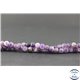Perles dépolies en améthyste - Rondes/6mm - Grade B