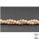 Perles dépolies en pierre de Soleil - Rondes/6mm - Grade A