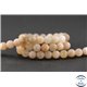 Perles dépolies en pierre de Soleil - Rondes/8 mm - Grade A