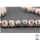 Perles dépolies en rhodonite - Ronde/10 mm