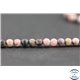 Perles dépolies en rhodonite - Ronde/4 mm