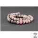 Perles dépolies en rhodonite - Ronde/6 mm