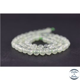 Perles en préhnite - Rondes/6mm - Grade AA