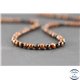 Perles facettées en obsidienne acajou - Ronde/4 mm