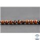Perles facettées en obsidienne acajou - Ronde/4 mm