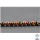 Perles facettées en obsidienne acajou - Ronde/4 mm