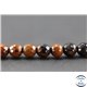 Perles facettées en obsidienne acajou - Ronde/6 mm