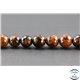 Perles facettées en obsidienne acajou - Ronde/8 mm