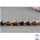 Perles en obsidienne acajou - Olive/6 mm