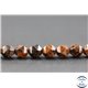 Perles facettées en obsidienne acajou - Pépite/8 mm