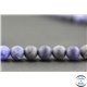 Perles dépolies en sodalite - Ronde/8 mm - Grade A