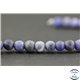 Perles dépolies en sodalite - Ronde/6 mm - Grade A