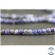 Perles dépolies en sodalite - Ronde/4 mm - Grade A