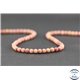 Perles dépolies en rhodonite - Ronde/4 mm