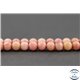 Perles dépolies en rhodonite - Ronde/4 mm