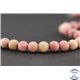 Perles dépolies en rhodonite - Ronde/6 mm
