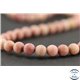 Perles dépolies en rhodonite - Ronde/6 mm