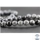 Perles en obsidienne flocon de neige - Ronde/10 mm