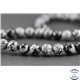 Perles en obsidienne flocon de neige - Ronde/10 mm