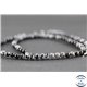 Perles en obsidienne flocon de neige - Ronde/4 mm