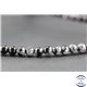 Perles en obsidienne flocon de neige - Ronde/4 mm