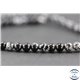 Perles en obsidienne flocon de neige - Ronde/4 mm