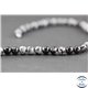 Perles en obsidienne flocon de neige - Ronde/6 mm