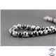 Perles en obsidienne flocon de neige - Ronde/8 mm