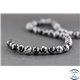 Perles en obsidienne flocon de neige - Ronde/8 mm