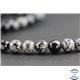 Perles en obsidienne flocon de neige - Ronde/8 mm