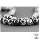 Perles en obsidienne flocon de neige - Ronde/8 mm