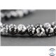 Perles en obsidienne flocon de neige - Ronde/8 mm