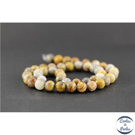 Perles en agate crazy - Ronde/8 mm