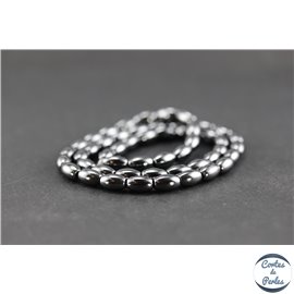 Perles en hématite synthétique - Grain de riz/5 mm