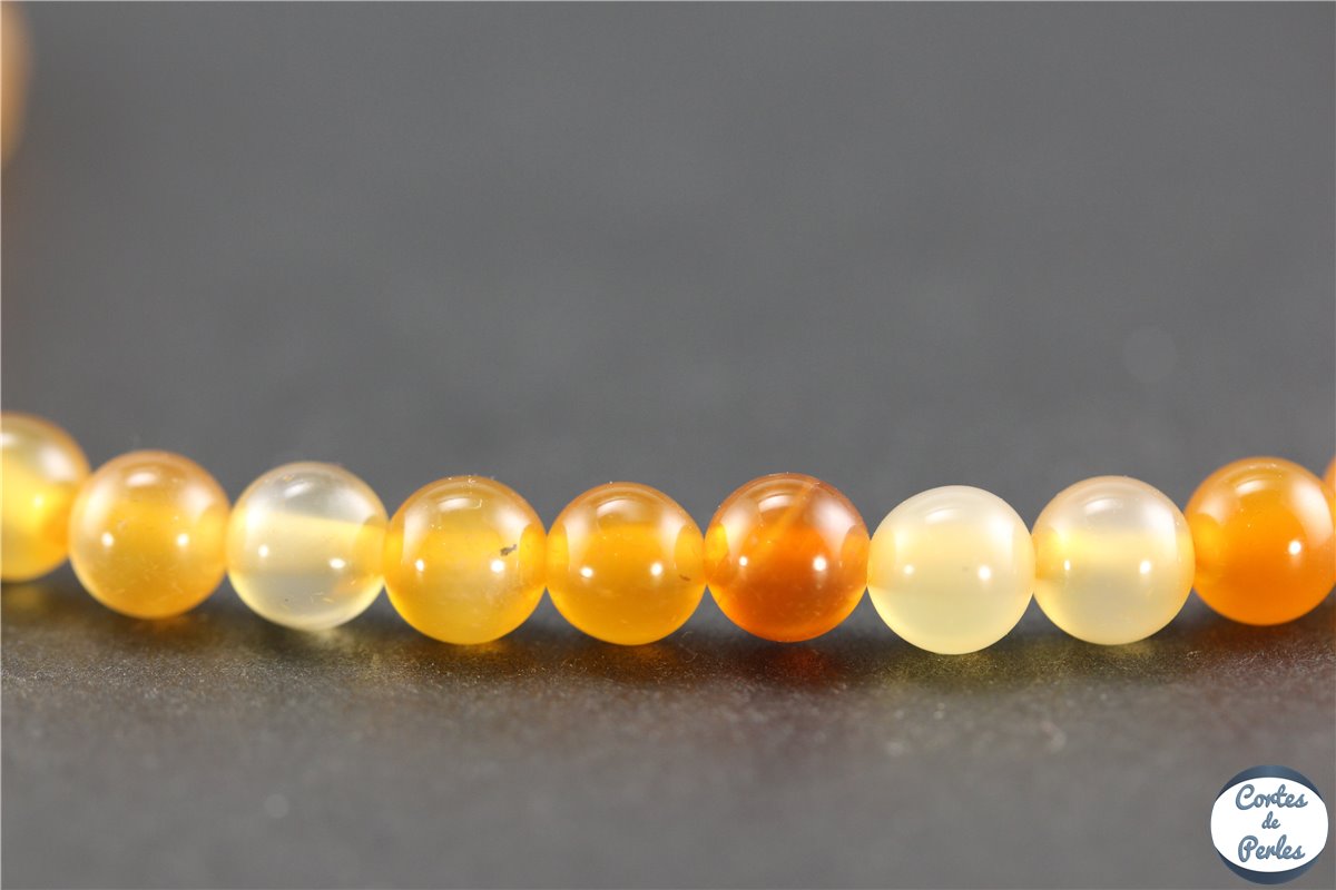 Grossiste Tourmaline Noire - Rang de perles rondes sur fil pas cher