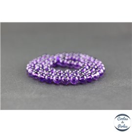 Perles en améthyste - Rondes/6 mm - Grade AA