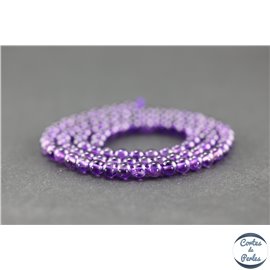 Perles en améthyste dark - Rondes/4mm - Grade AA+