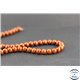 Perles en jaspe rouge - Rondes/6 mm - Grade A