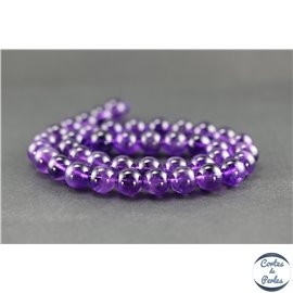 Perles en améthyste - Rondes/10 mm - Grade AA+