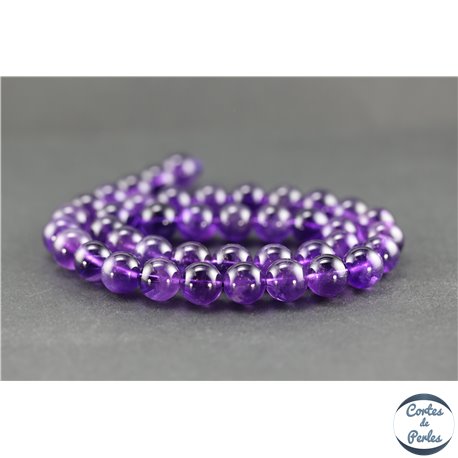 Perles en améthyste - Rondes/10 mm - Grade AA+