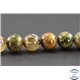 Perles en jaspe rhyolite - Rondes/12 mm