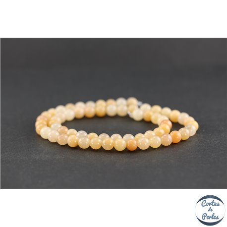 Perles en aventurine rose - Rondes/6 mm
