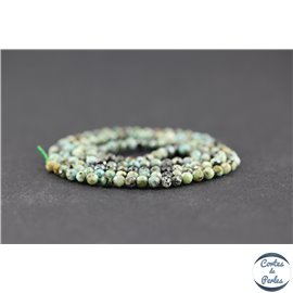 Perles facettées en jaspe impérial - Rondes/3mm