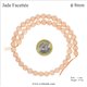 Perles semi précieuses en Jade - Ronde/8 mm - Pêche