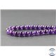 Perles en améthyste dark d'Uruguay - Rondes/8mm - Grade AA