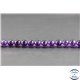 Perles en améthyste dark d'Uruguay - Rondes/8mm - Grade AA